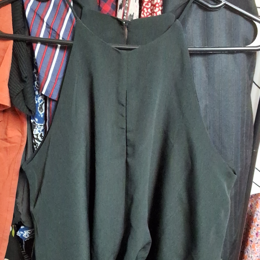 ReVamped altered blouse in black (as is)